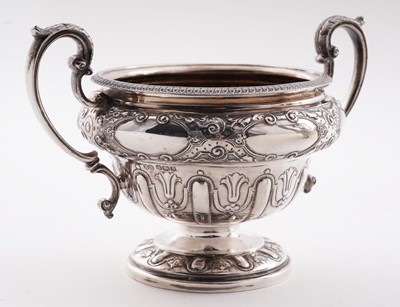 Lot 227 - A George V silver four-piece tea service