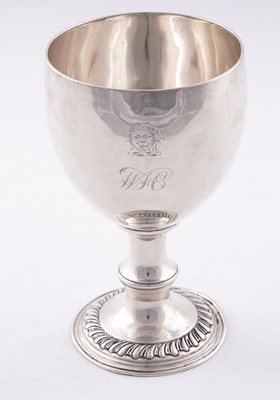 Lot 570 - A George III Scottish silver goblet