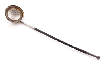 Lot 297 - A George III Scottish provincial silver punch ladle