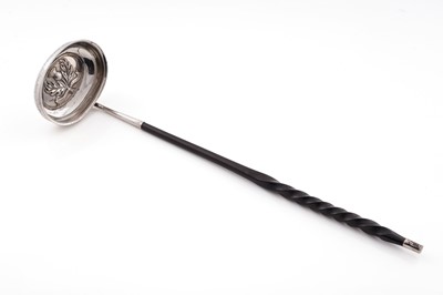 Lot 294 - A George III Scottish silver punch ladle