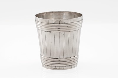 Lot 549 - A George III provincial silver beaker