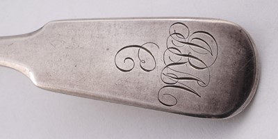 Lot 540 - A rare George IV/William IV Scottish provincial silver basting spoon