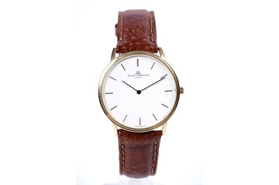 Lot 779 - Baume & Mercier: an 18ct yellow gold cased quartz wristwatch