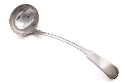 Lot 641 - A rare Scottish provincial silver toddy ladle