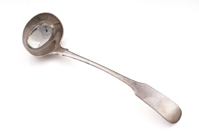 Lot 639 - A George III Scottish provincial silver toddy ladle