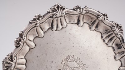 Lot 541 - Caribbean silver: an early 18th Century colonial silver salver