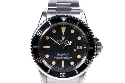 Lot 602 - Rolex Oyster Perpetual Date Sea-Dweller 'Great White': a stainless steel cased automatic wristwatch