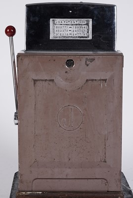 Lot 48 - Jennings & Company Chicago Illinois, ‘The Governor’, Indian head mascot chrome plated one arm bandit
