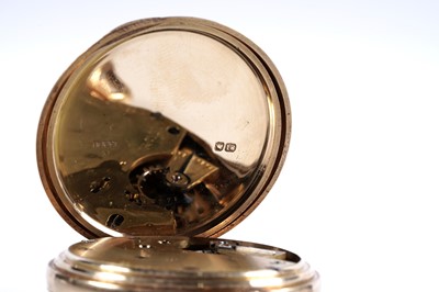 Lot 808 - J Pearson, Bishop Auckland: an 18ct yellow gold cased open faced pocket watch