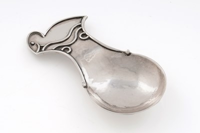 Lot 225 - A pre-war hand-made silver caddy spoon