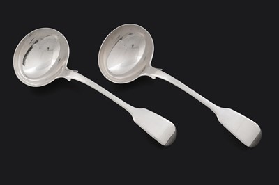 Lot 228 - A pair of early 19th Century Colonial silver sauce ladles