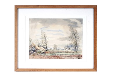 Lot 586 - William Palmer Robins - Farming scene with horse and cart | watercolour