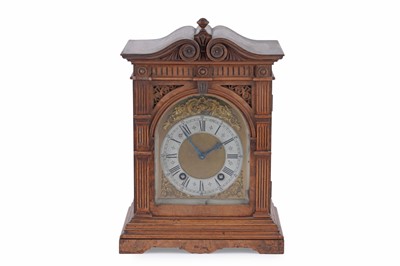 Lot 165 - A 19th Century Lenzkirch 8-day walnut mantel clock