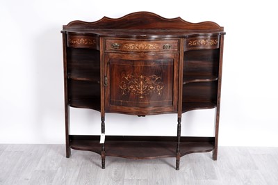 Lot 46 - A 19th Century inlaid rosewood chiffoniere