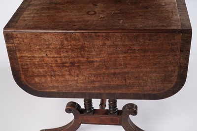 Lot 12 - A Regency inlaid mahogany and walnut banded sofa table
