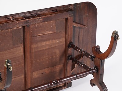 Lot 12 - A Regency inlaid mahogany and walnut banded sofa table