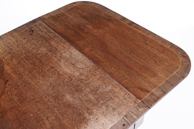 Lot 12 - A Regency inlaid mahogany and walnut banded sofa table