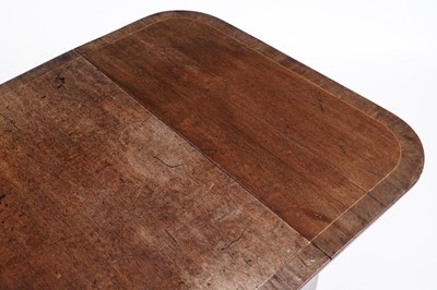 Lot 12 - A Regency inlaid mahogany and walnut banded sofa table