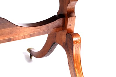 Lot 13 - A George III inlaid walnut and banded sofa table