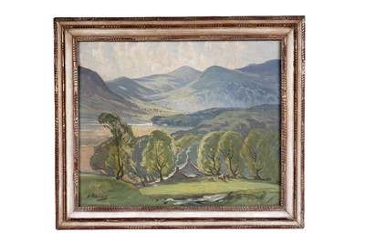 Lot 639 - William Francis Burchell - Chimney Smoke and Trees, Lake District | oil