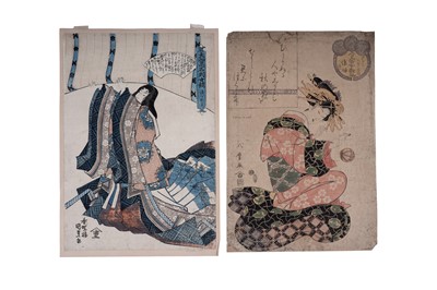 Lot 609 - Two Japanese ukiyo-e woodblock prints