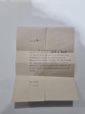 Lot 679 - A First World War Military Cross medal collection