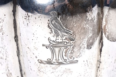 Lot 184 - An early Victorian silver three-piece tea set