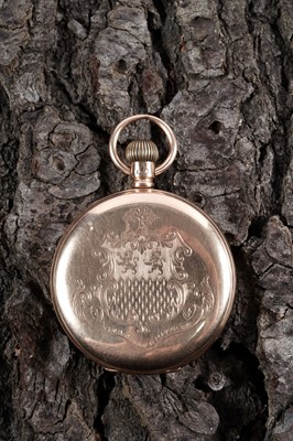 Lot 797 - A 15ct yellow gold cased hunter pocket watch