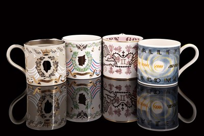 Lot 74 - Four Richard Guyatt for Wedgwood mugs