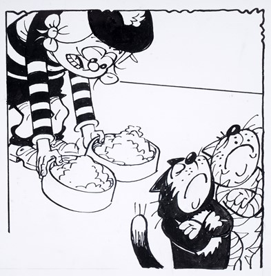 Lot 2 - Minnie the Minx original Beano Comic artwork