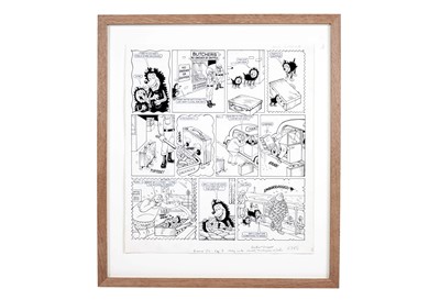 Lot 9 - Gnasher & Gnipper original David Sutherland artwork