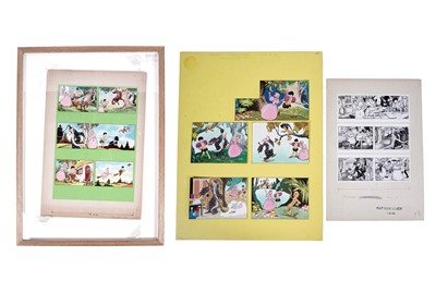 Lot 13 - Painted original artwork for Wizard Weezle, Playhour Comic