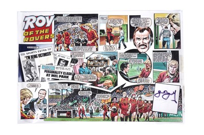 Lot 2 - Artwork for Roy of the Rovers signed by Geoff Boycott
