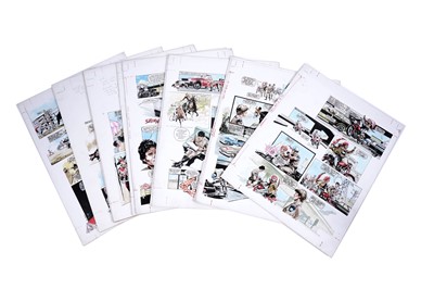 Lot 25 - Look-In Comic artwork by Jim Baikie for CHiPs