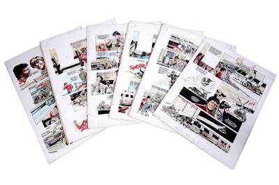 Lot 26 - Look-In Comic artwork by Jim Baikie for CHiPs