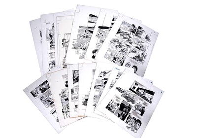 Lot 27 - Look-In Comic artwork for CHiPs, by Jim Baikie
