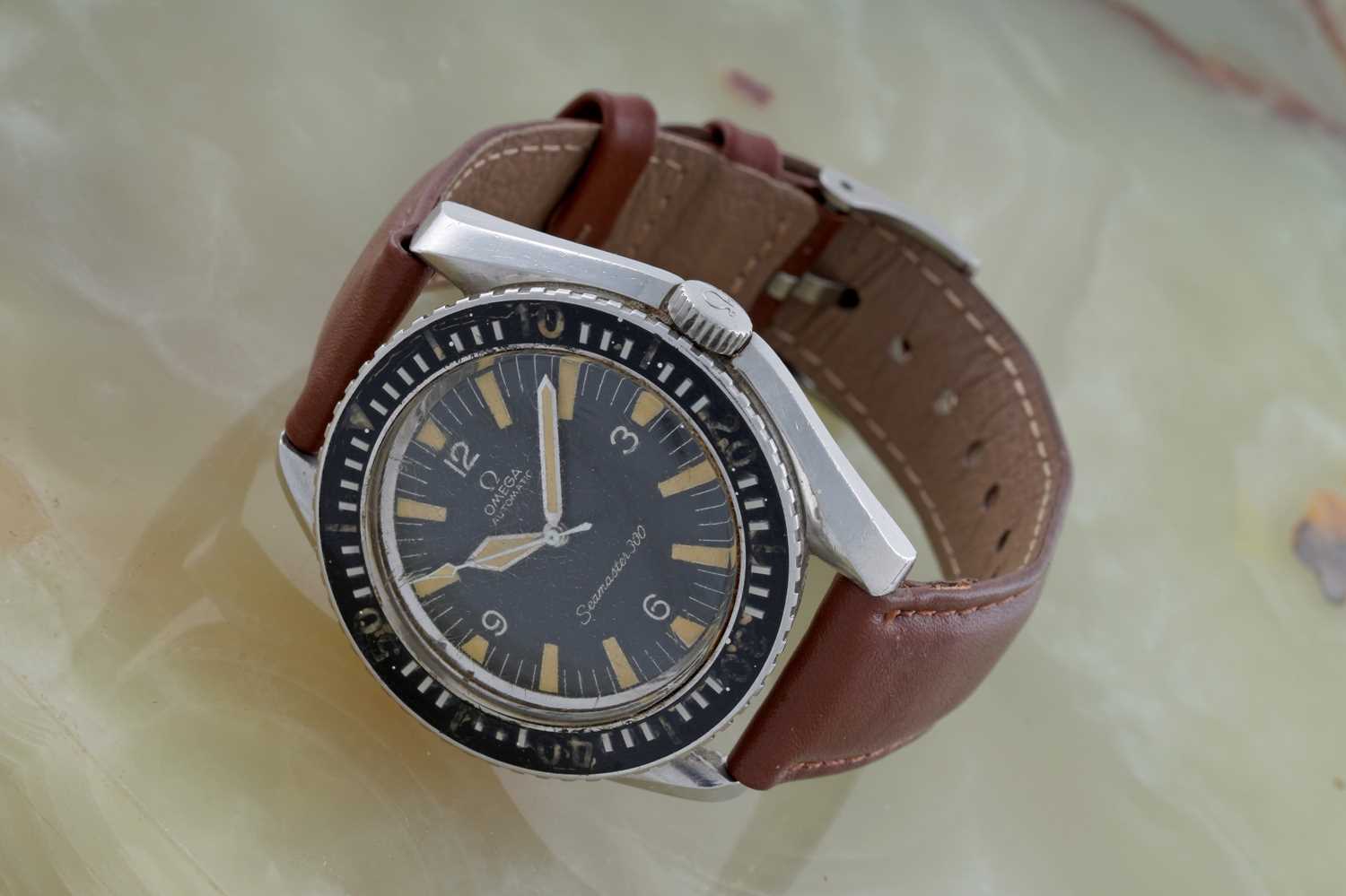 Lot 610 - Omega Seamaster 300: a stainless steel cased automatic wristwatch