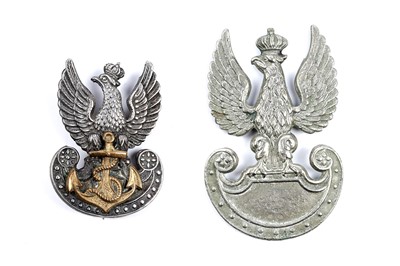 Lot 702 - Two WWII Free Polish badges