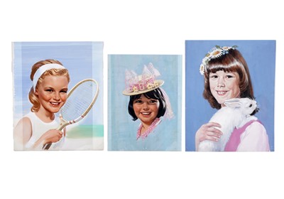 Lot 278 - Original front cover artwork for vintage girls' comics