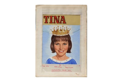 Lot 176 - Original front cover artwork for Tina by W. Lambert