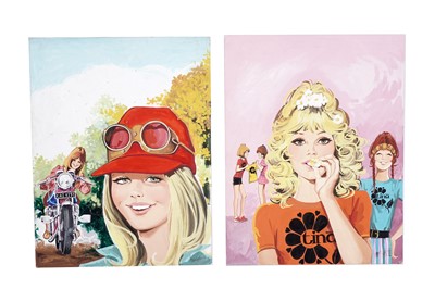 Lot 49 - Original front cover artwork for Princess Tina by Purita Campos
