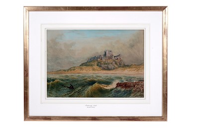 Lot 628 - Wilson Hepple - Bamborough Castle | watercolour