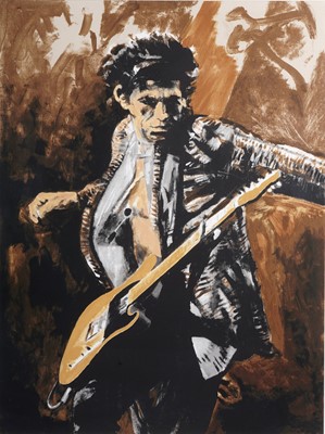 Lot 556 - Ronnie Wood - Before They Make Me Run | screenprint
