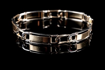 Lot 93 - A contemporary 14ct gold bracelet