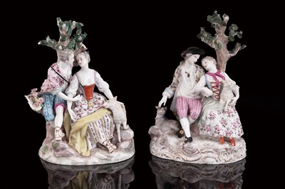 Lot 458 - Two Dresden groups