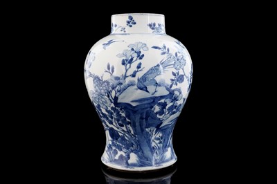 Lot 304 - A Chinese blue and white jar