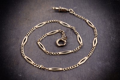 Lot 64 - A French gold watch chain