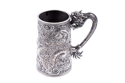 Lot 155 - A late 19th Century Chinese silver mug
