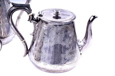 Lot 233 - A Victorian silver four-piece tea and coffee service