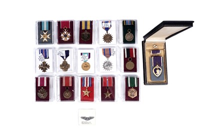 Lot 343 - A selection of United States of America military medals